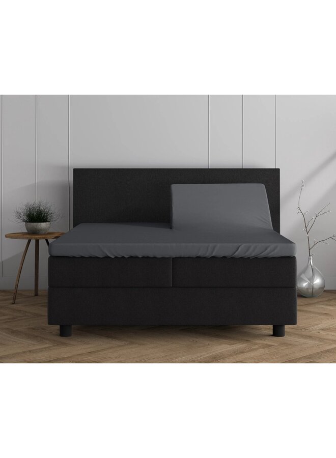 Dreamhouse Hoeslaken Splittopper Antraciet - Dubbel Jersey