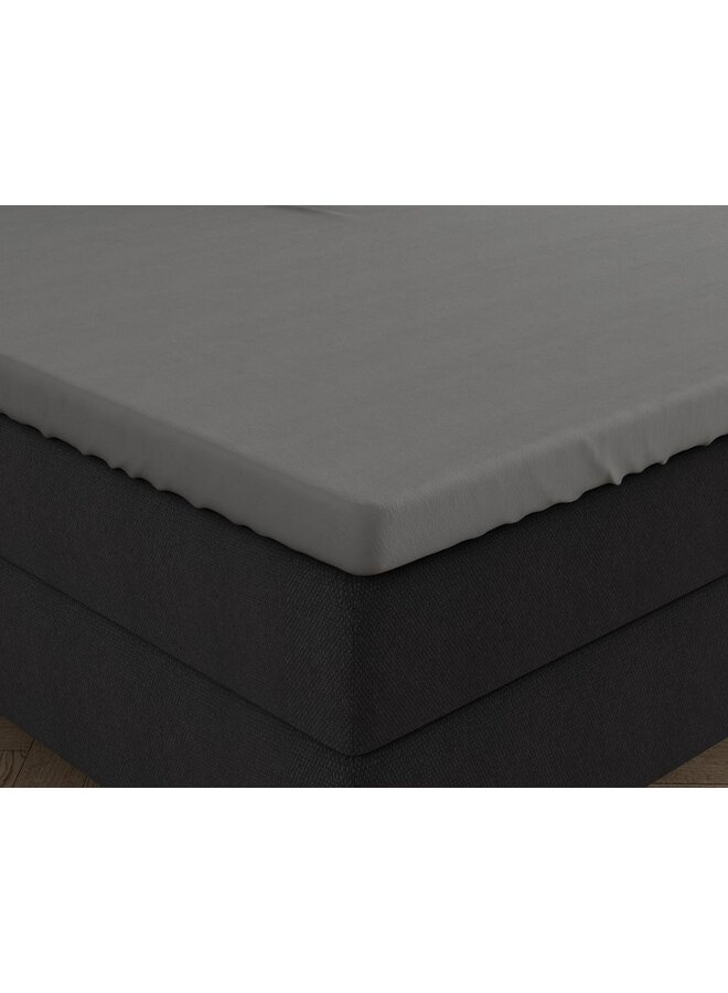 Hoeslaken Topper Grijs - Dubbel Jersey