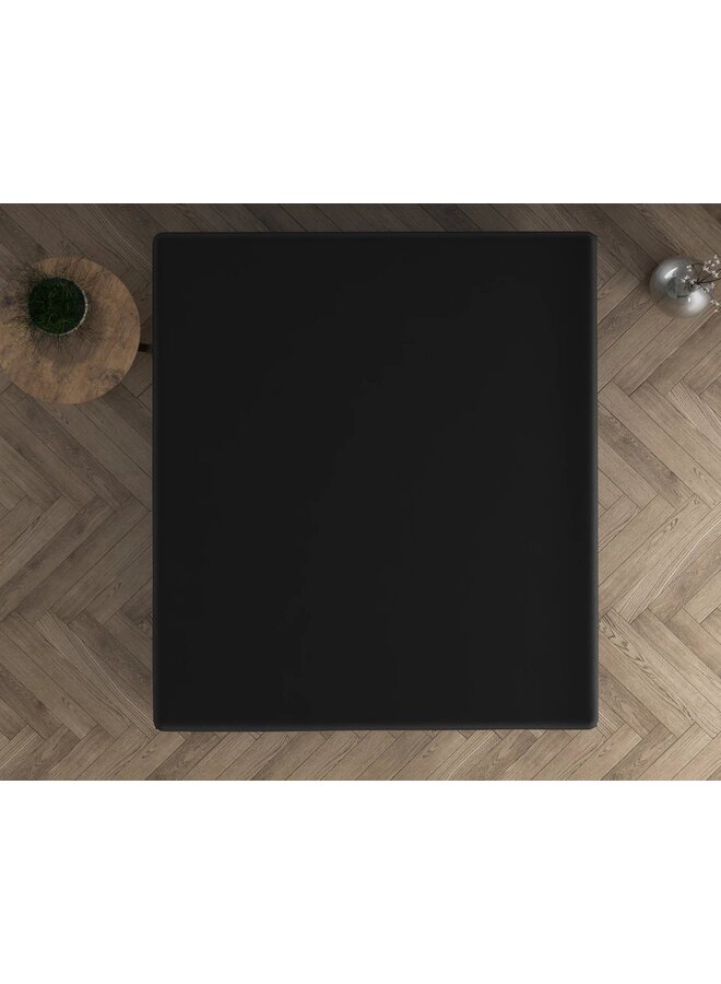 Dreamhouse Hoeslaken Topper Zwart - Dubbel Jersey