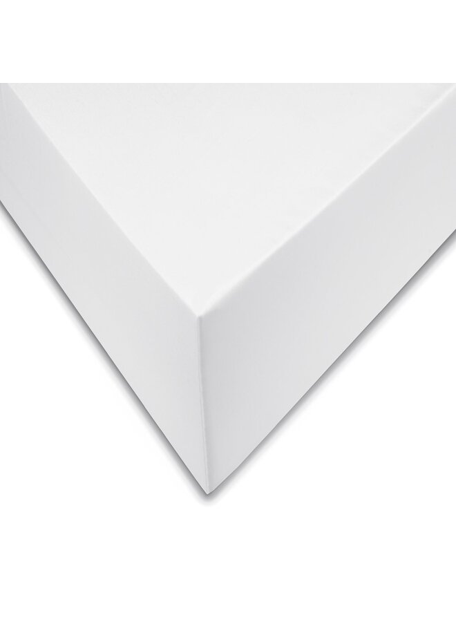 ZO! Home Hoeslaken Wit - Katoensatijn