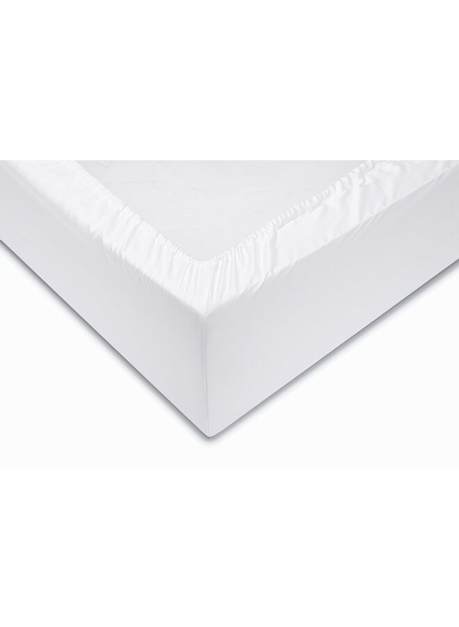 ZO! Home Hoeslaken Wit - Katoensatijn