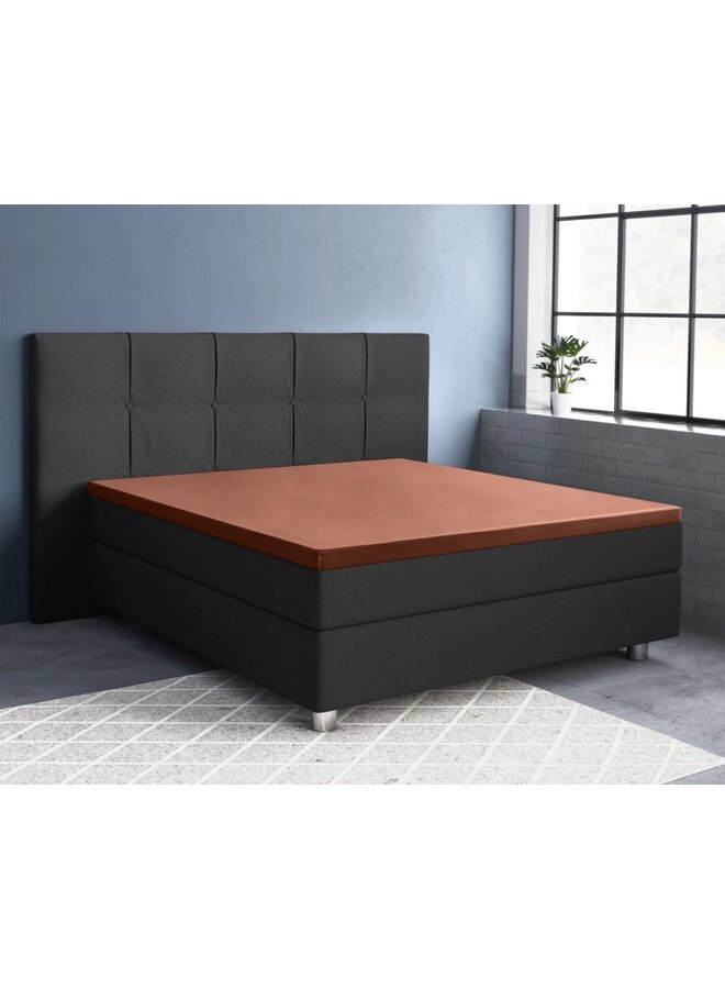 Primaviera Deluxe Hoeslaken Bruin - Katoensatijn