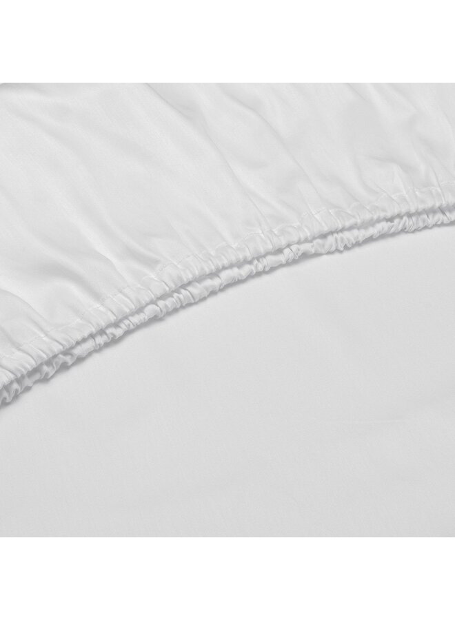 ZO! Home Hoeslaken Topper Wit - Katoensatijn