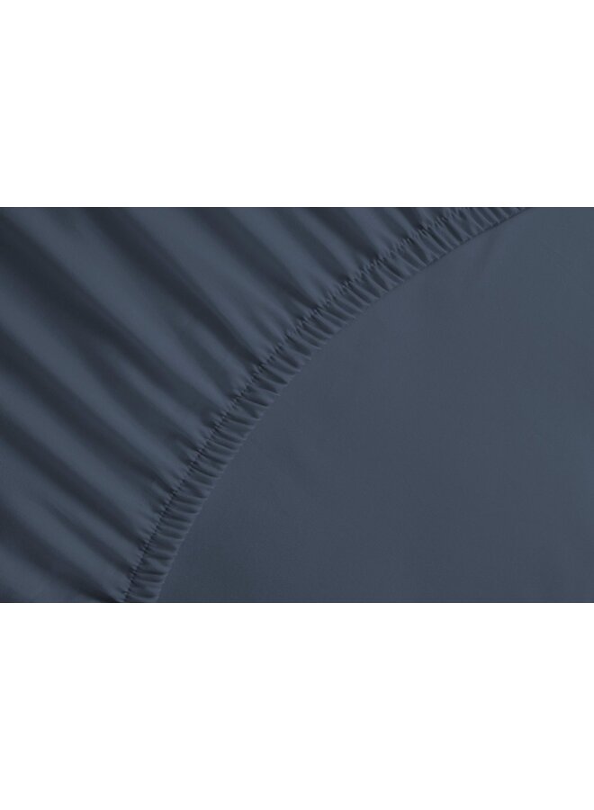 Hoeslaken Blauw - Percale Katoen