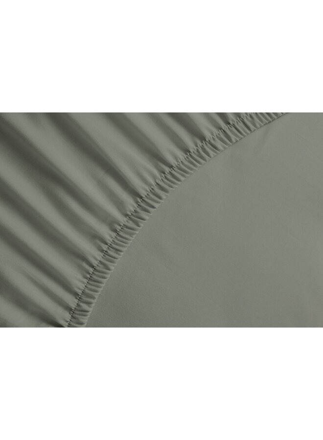 Yellow Hoeslaken Groen - Percale Katoen