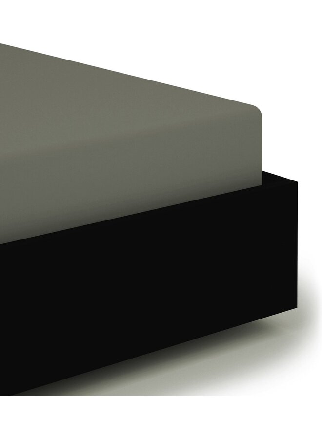 Yellow Hoeslaken Groen - Percale Katoen