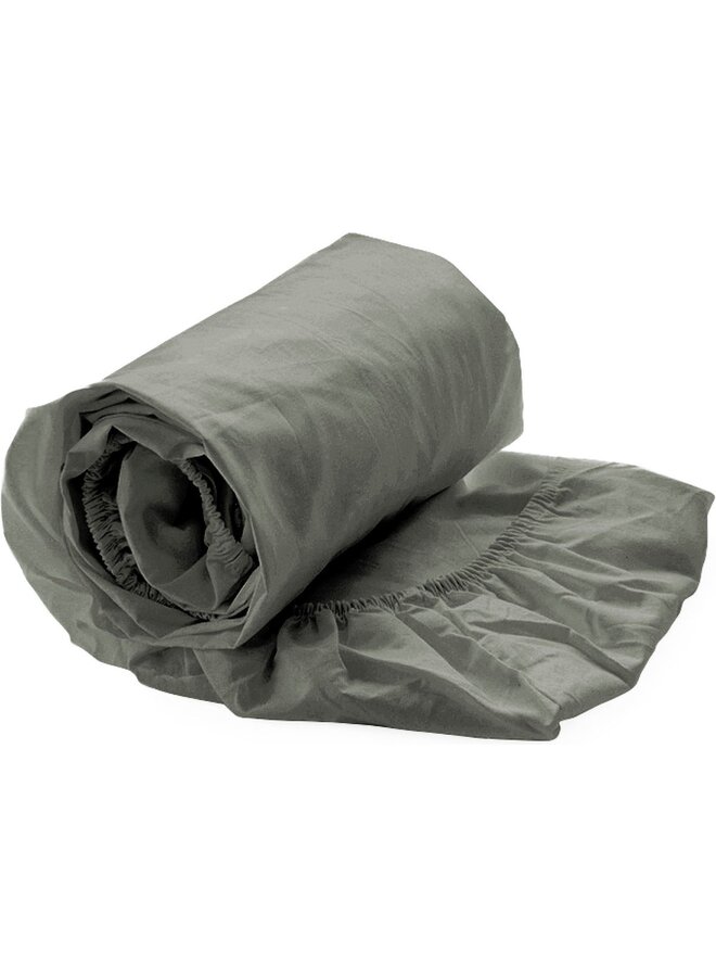 Yellow Hoeslaken Groen - Percale Katoen