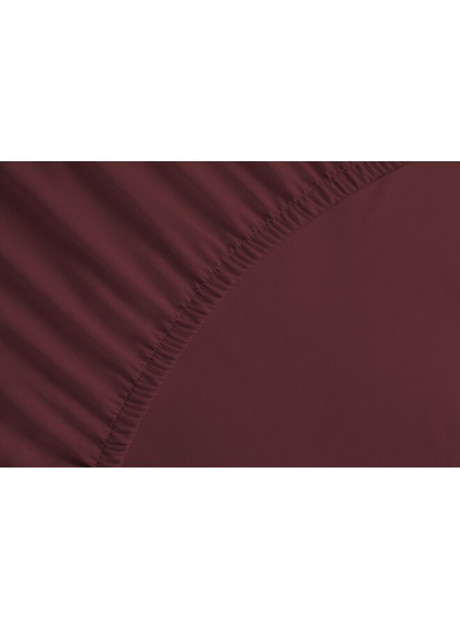 Hoeslaken Rood - Percale Katoen