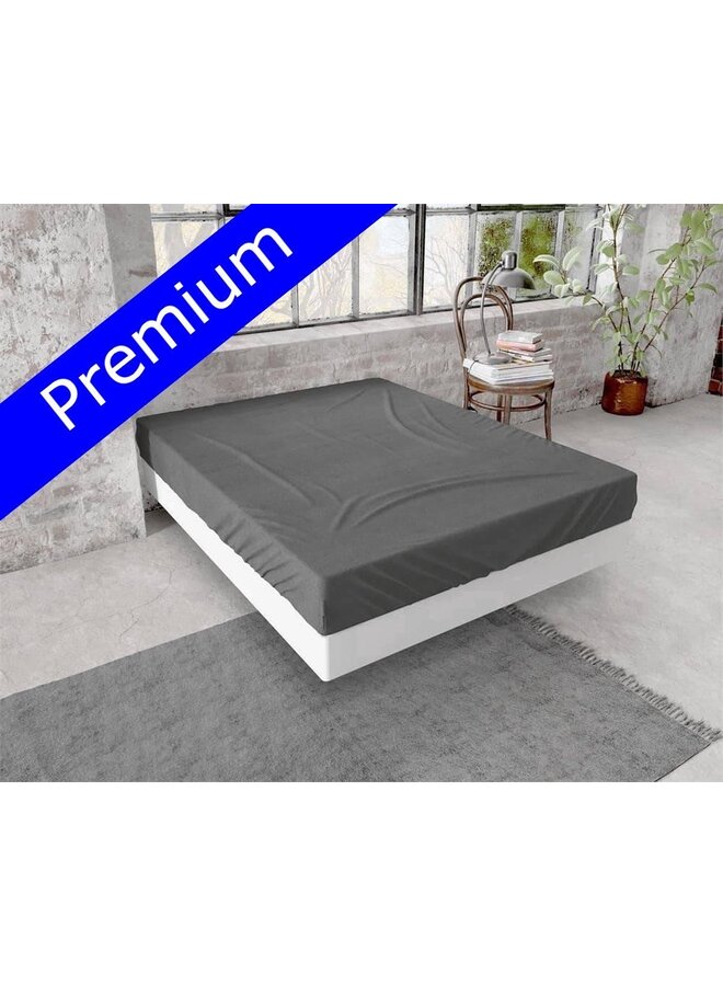 Flanel Hoeslaken Antraciet