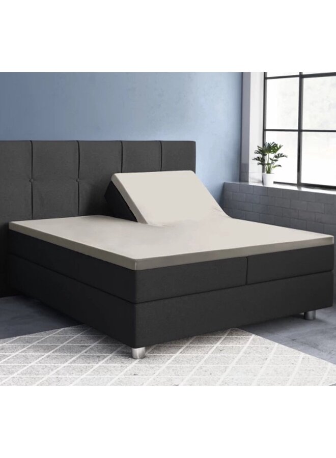 Primaviera Deluxe Hoeslaken Splittopper Creme - Katoensatijn