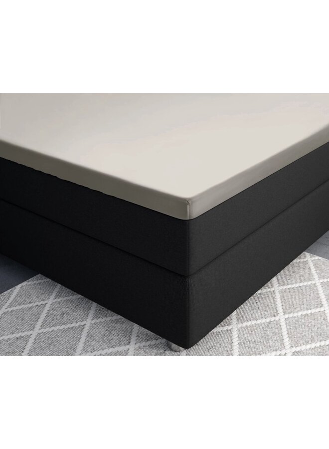 Primaviera Deluxe Hoeslaken Splittopper Creme - Katoensatijn