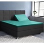 Primaviera Deluxe Hoeslaken Splittopper Groen - Katoensatijn