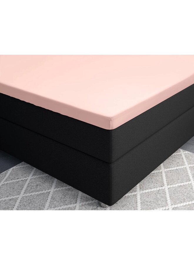 Primaviera Deluxe Hoeslaken Splittopper Roze - Katoensatijn