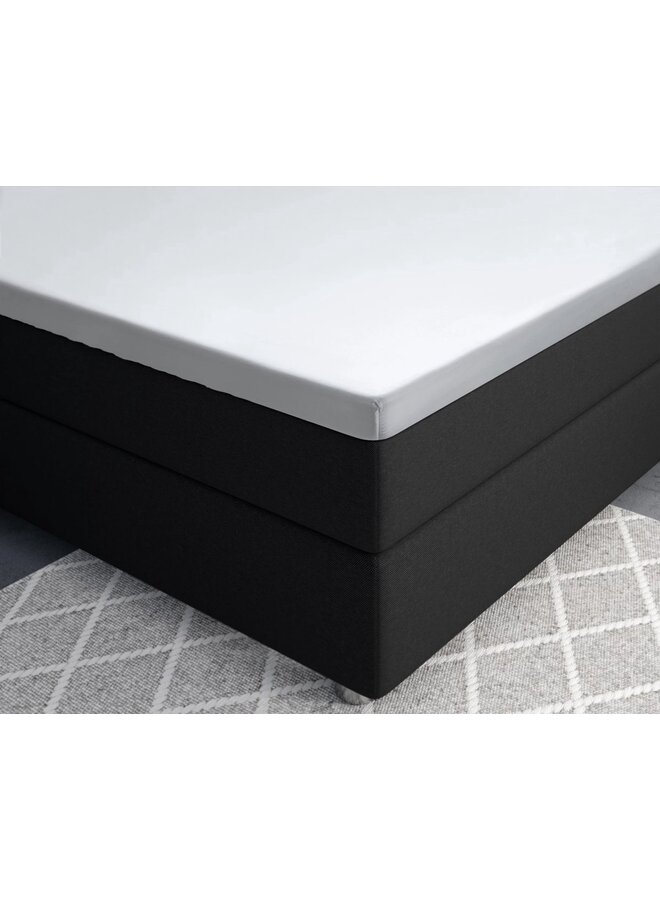 Primaviera Deluxe Hoeslaken Splittopper Wit - Katoensatijn