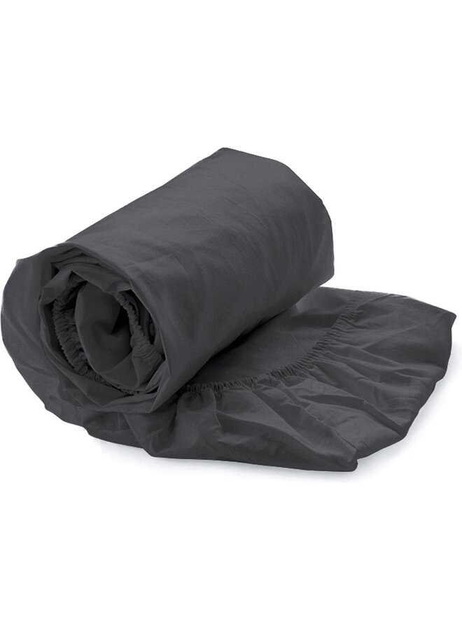 Heckett & Lane Hoeslaken Antraciet - Katoensatijn