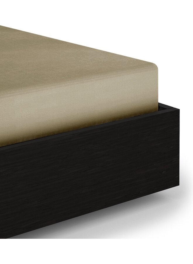 Hoeslaken Zand - Katoensatijn