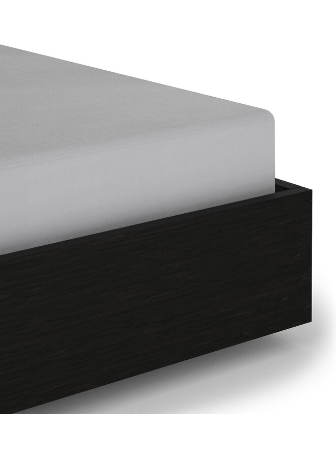 Hoeslaken Grijs - Katoensatijn