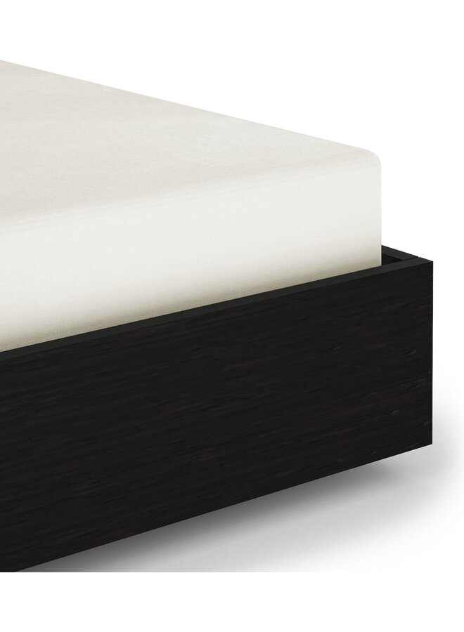 Hoeslaken Ivoor - Katoensatijn