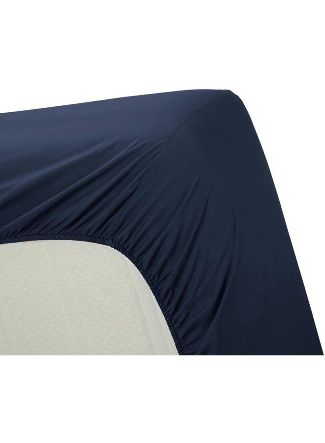 Ambiante Hoeslaken Donker Blauw - Katoen