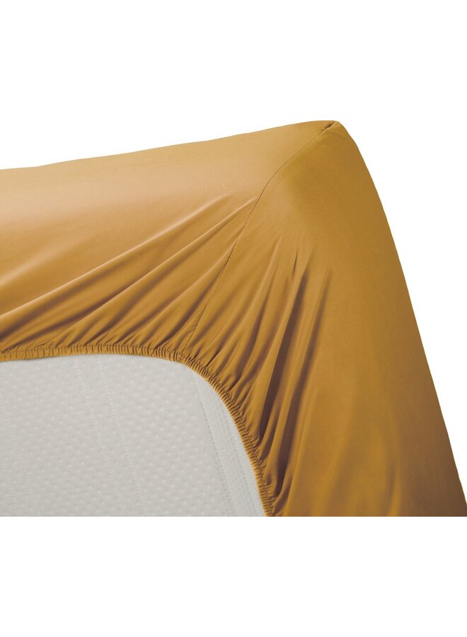 Ambiante Hoeslaken Oker Geel - Katoen