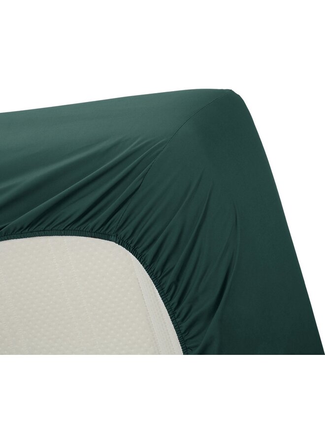 Hoeslaken Donker Groen - Katoen