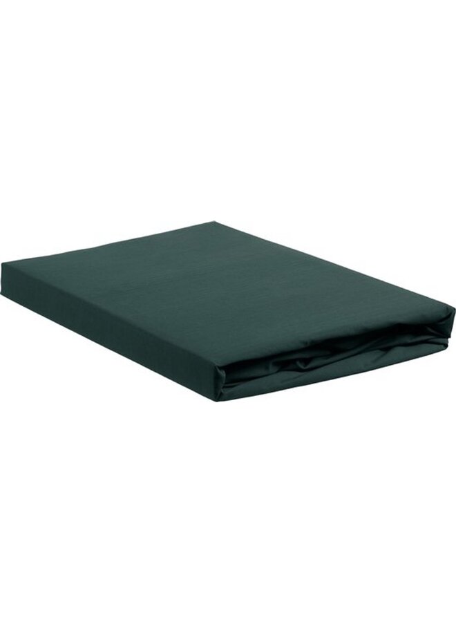 Ambiante Hoeslaken Donker Groen - Katoen