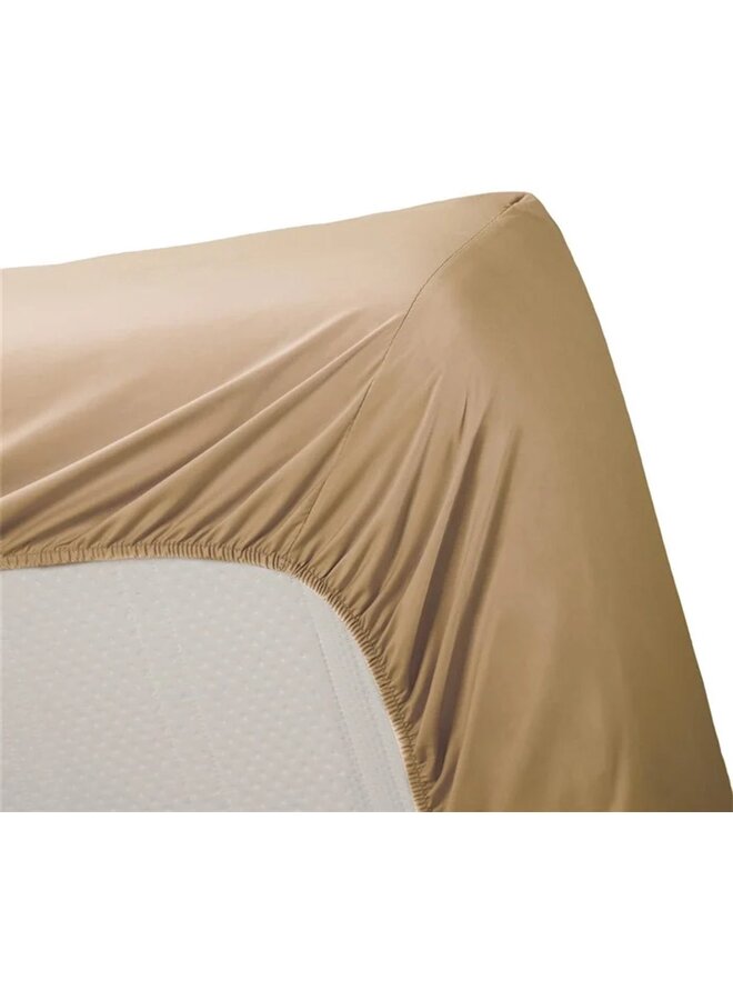 Hoeslaken Khaki - Katoen