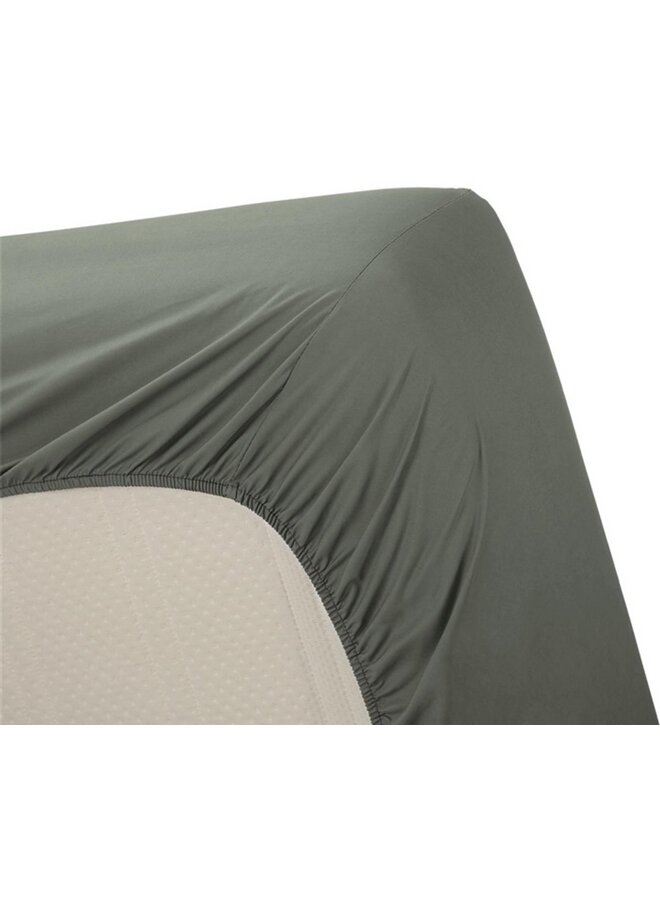 Ambiante Hoeslaken Groen - Katoen