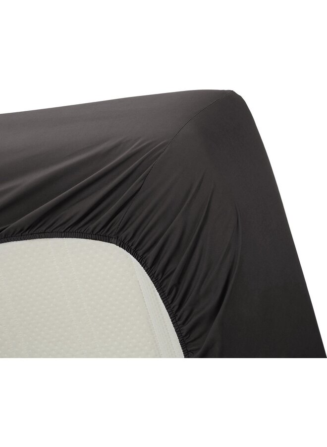 Hoeslaken Antraciet - Katoen