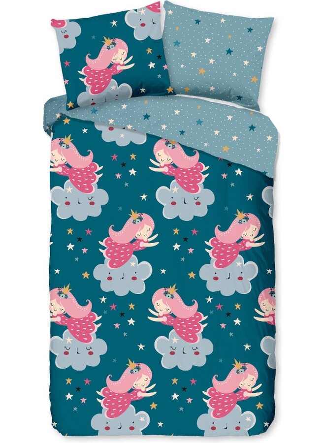 Dekbedovertrek Kids Princesse Petrol - Katoen PL3