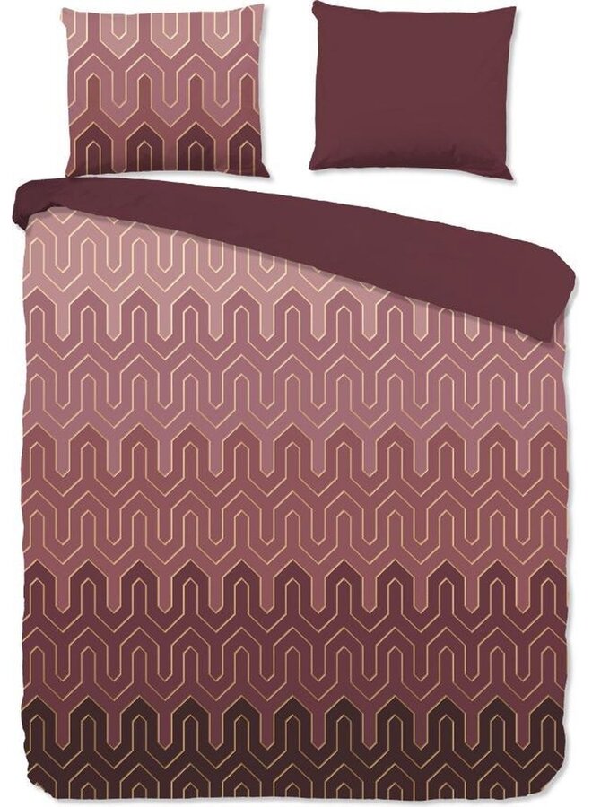 Good Morning Katoen Dekbedovertrek Bordeaux