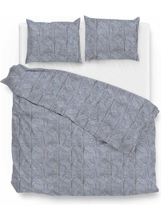 ZO! Home Dekbedovertrek Rocky Blauw - Katoen