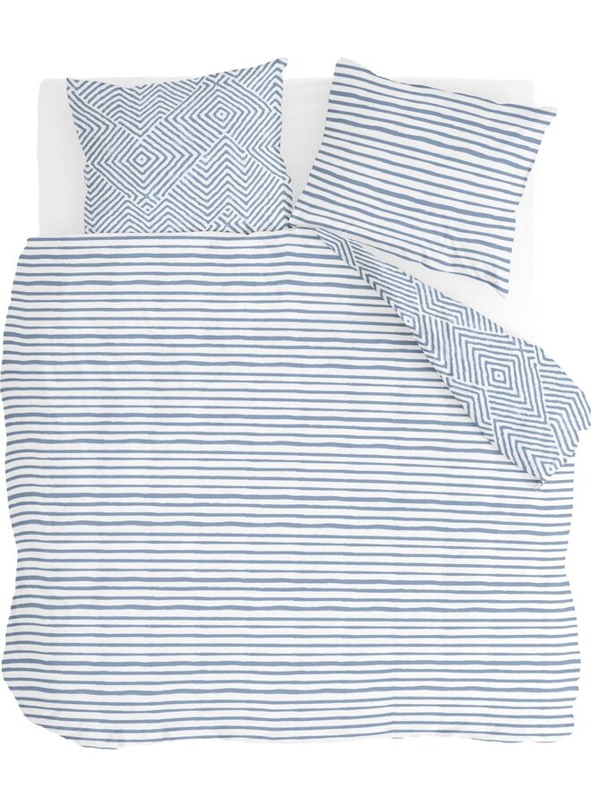 Dekbedovertrek Get Framed Licht Blauw - Katoen