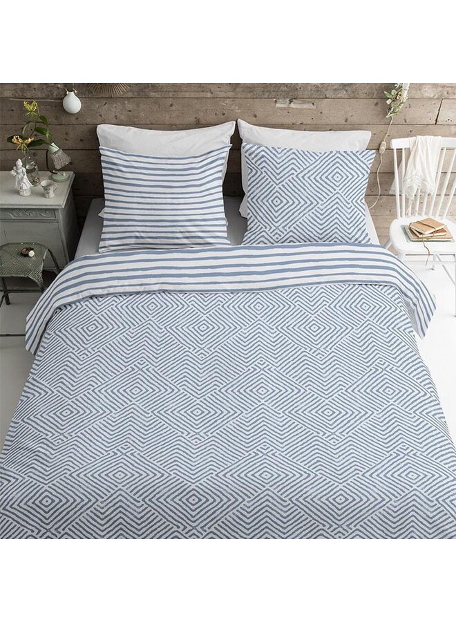 Bykrlund Dekbedovertrek Get Framed Licht Blauw - Katoen