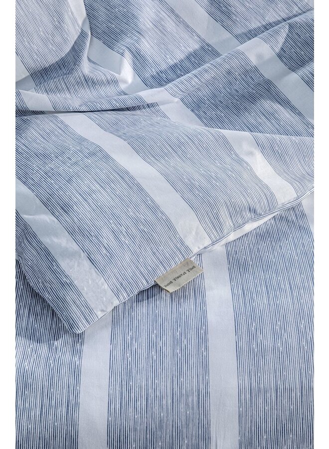 Walra Dekbedovertrek Stripe Along Blauw - Katoen