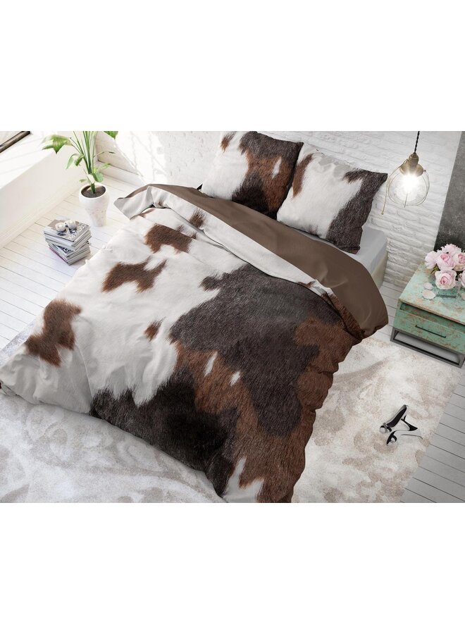 Dremahouse Katoen Dekbedovertrek Bruin