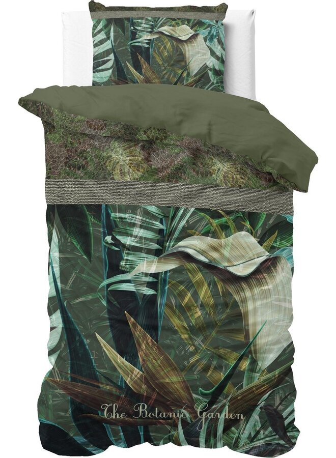 Dremahouse Dekbedovertrek The Botanic Garden Groen - Katoen
