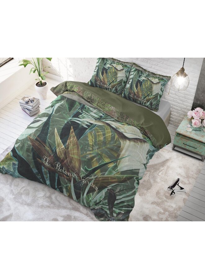 Dremahouse Dekbedovertrek The Botanic Garden Groen - Katoen