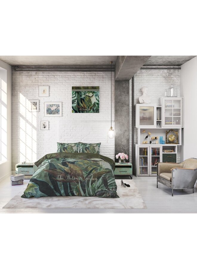 Dremahouse Dekbedovertrek The Botanic Garden Groen - Katoen