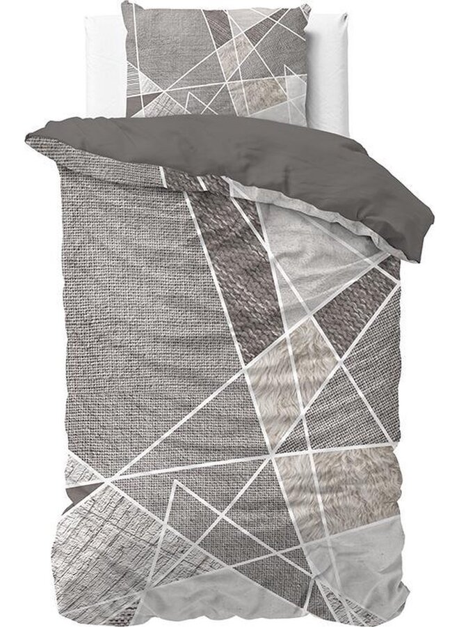 Dekbedovertrek Furtrix Taupe - Katoen
