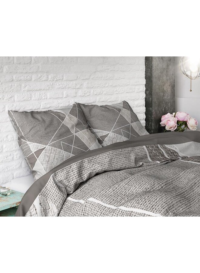 Dremahouse Dekbedovertrek Furtrix Taupe - Katoen