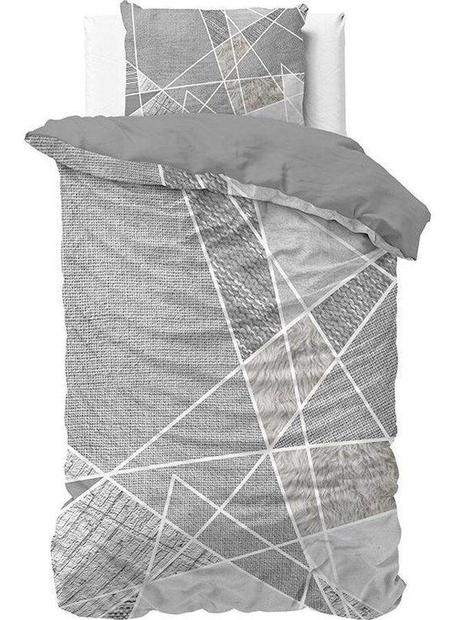 Dremahouse Dekbedovertrek Furtrix Grijs - Katoen