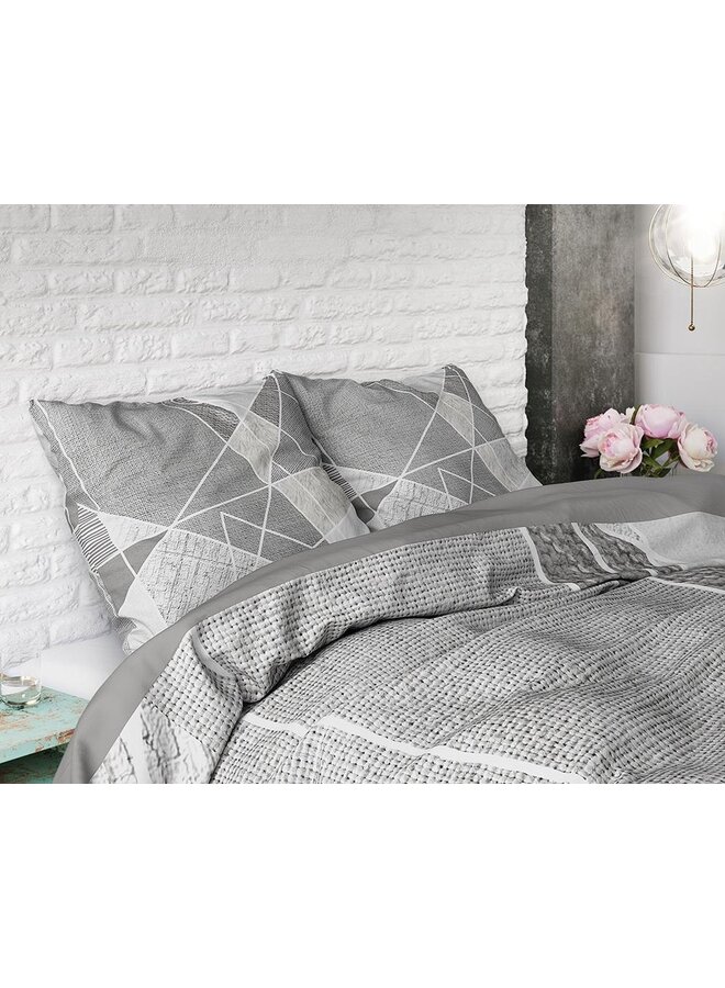 Dremahouse Dekbedovertrek Furtrix Grijs - Katoen