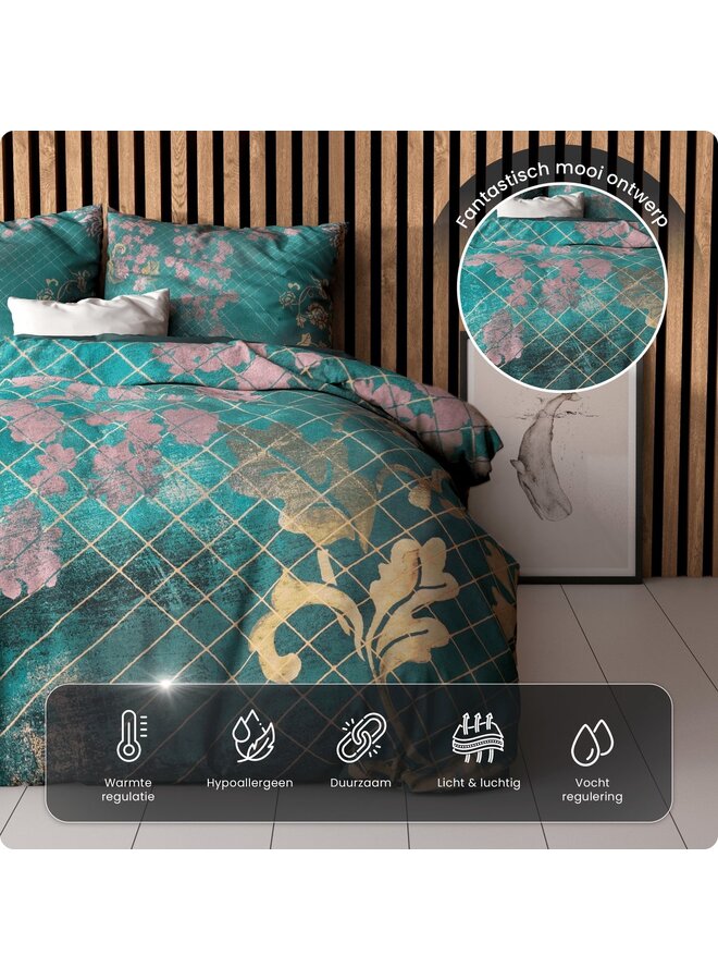 Dremahouse Katoen Dekbedovertrek Groen