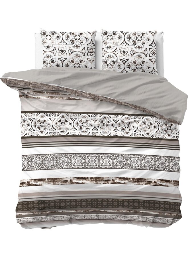 Dekbedovertrek Freda Taupe - Katoen