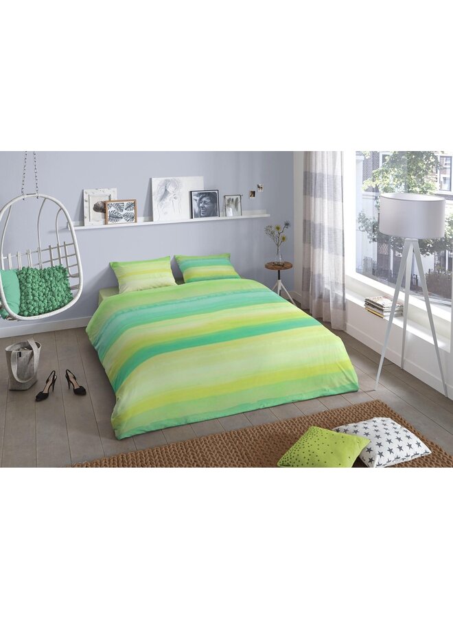 Good Morning Dekbedovertrek Mika Groen - Katoen