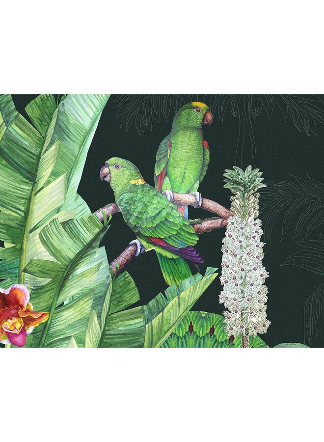 Good Morning Dekbedovertrek Cato Groen - Katoen