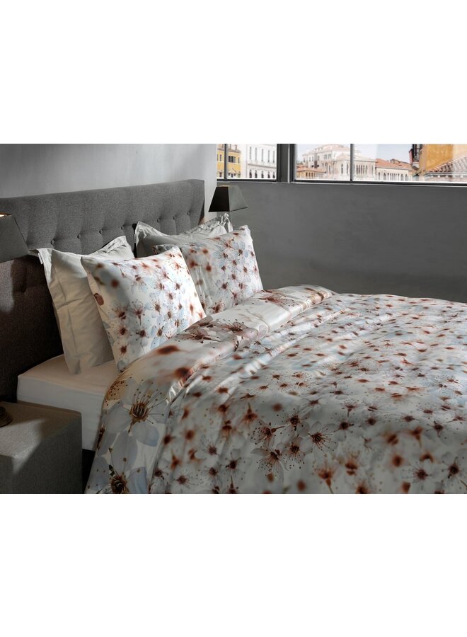 Heckett & Lane Dekbedovertrek Bamhi Wit - Bamboe Katoensatijn