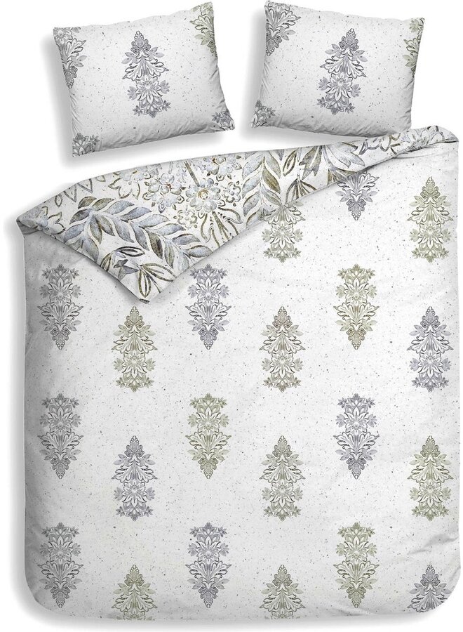 Heckett & Lane Dekbedovertrek Ibernia Wit - Bamboe Percale