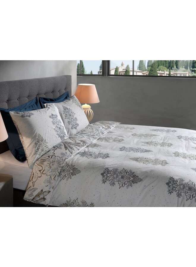 Heckett & Lane Dekbedovertrek Ibernia Wit - Bamboe Percale